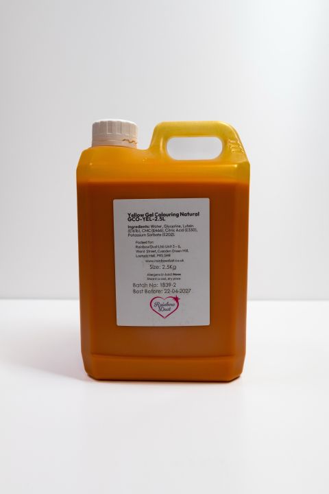Rainbow Dust Natural Yellow Gel Food Colouring 2.5kg