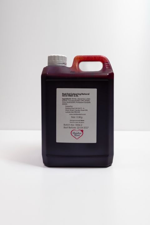 Rainbow Dust Natural Red Gel Food Colouring 2.5kg